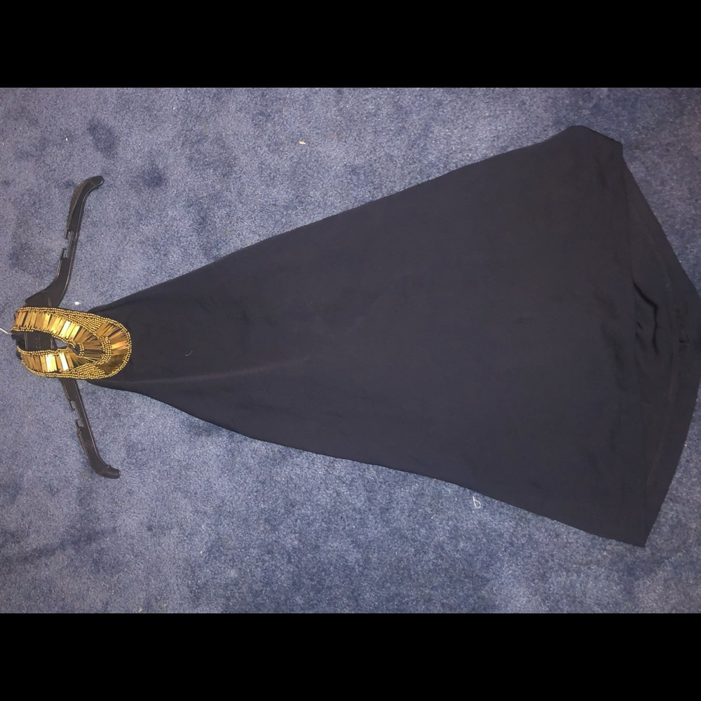 Navy halter style mini dress from Keepsake. NWT